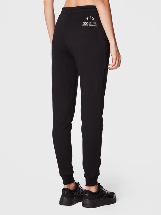 Armani Exchange Armani Exchange Спортивні штани 6LYP70 YJ5VZ 1200 Чорний Regular Fit