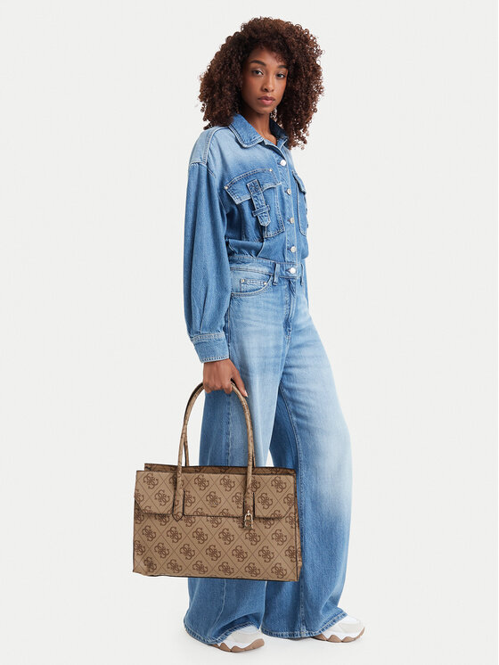 Guess Guess Torebka Kiera TWOB97 32024 Brązowy jasny