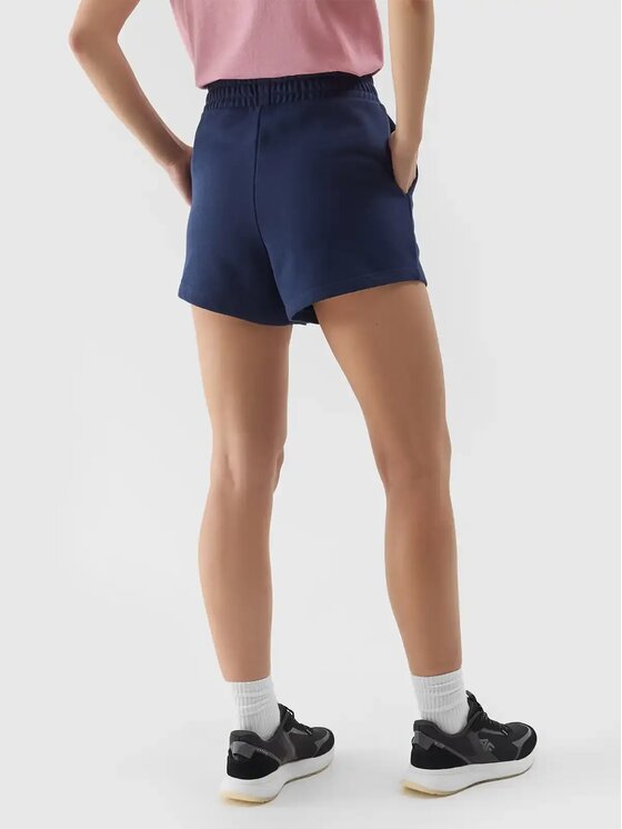 4F 4F Bavlnené šortky 4FWSS24TSHOF286-31S Tmavomodrá Regular Fit
