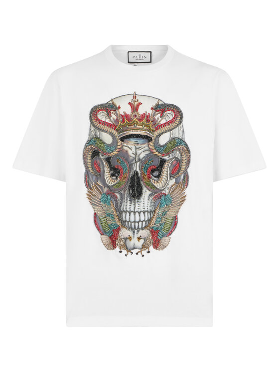 PHILIPP PLEIN PHILIPP PLEIN T-Shirt 29854 Biały Regular Fit