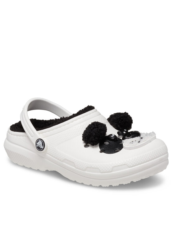 Crocs Crocs Natikače Classic Lined Iam Panda Bear Clog K 210400 Bijela
