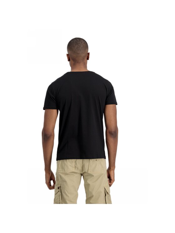 Alpha Industries Alpha Industries Tričko AI.106512-03-L Čierna Basic Fit