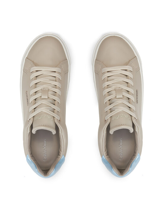 Calvin Klein Calvin Klein Tossud Cupsole Lace Up W/Ml Lth HW0HW02119 Beež
