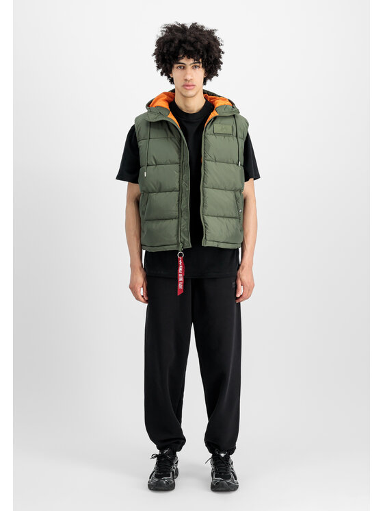 Alpha Industries Alpha Industries Kamizelka AI.118110-01-S Zielony Regular Fit