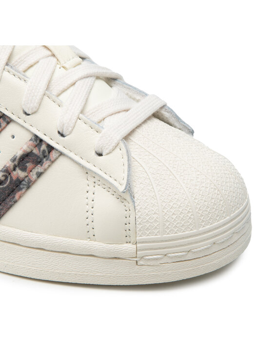 Adidas originals superstar with floral trim shoes best sale