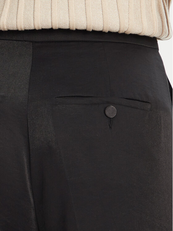 Morgan Morgan Παντελόνι Palazzo 251-PVTEO.F Μαύρο Wide Leg