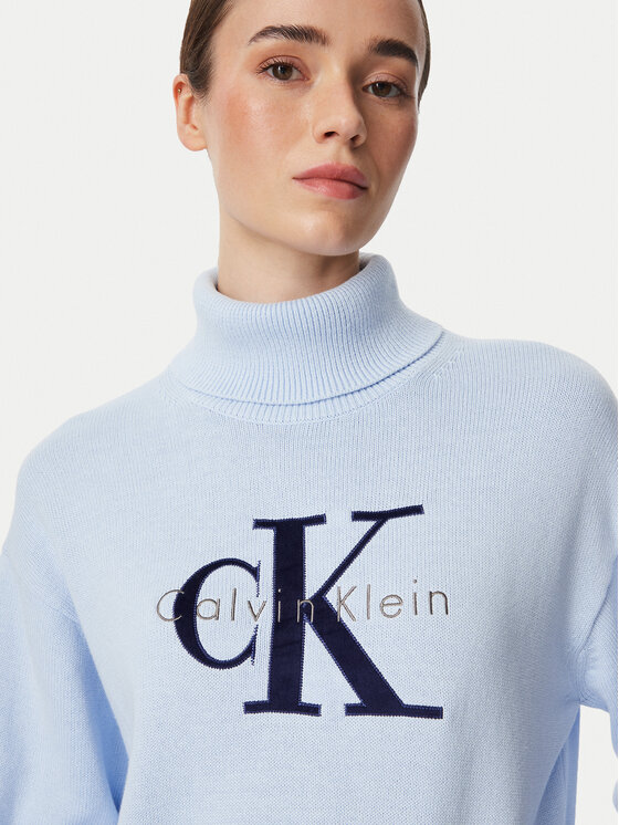 Calvin Klein Jeans Calvin Klein Jeans Golf LV047H329G Svetlo modra Regular Fit