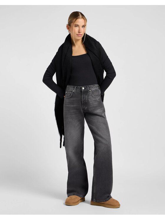 Lee Lee Jeansy LOW SLUNG SLOUCH Szary Comfort Fit