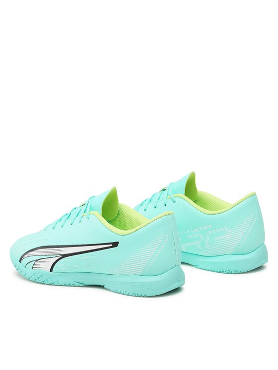Puma Chaussures de futsal ULTRA PLAY IT pour Homme, Bleu/Vert/Blanc