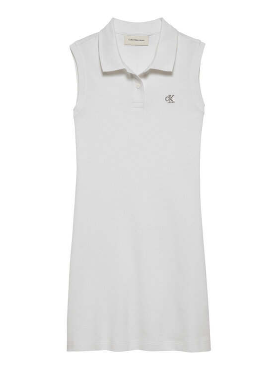 Calvin Klein Jeans Calvin Klein Jeans Vsakodnevna obleka IG0IG02914 Bela Regular Fit