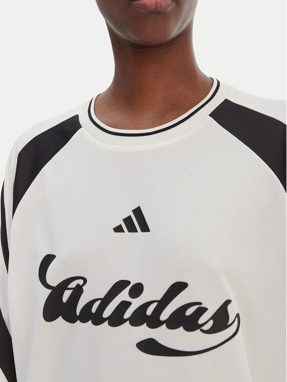adidas adidas Bluză House Of Tiro KC4007 Alb Loose Fit