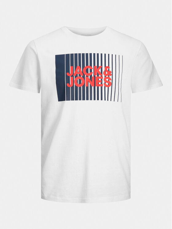 Jack&Jones Junior Jack&Jones Junior Marškinėliai Corp Logo 12257365 Balta Standard Fit