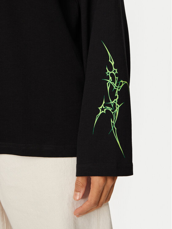 Karl Kani Karl Kani Pikkade varrukatega T-särk Small Signature Tribal 60240012 Must Regular Fit