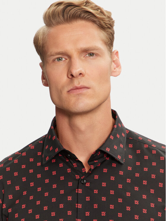 HUGO Hugo Koszula Kenno 50527863 Czarny Regular Fit
