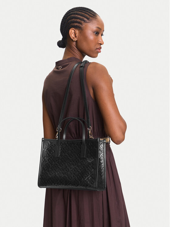 Tommy Hilfiger Tommy Hilfiger Handtasche Th City Mini AW0AW17500 Dunkelblau
