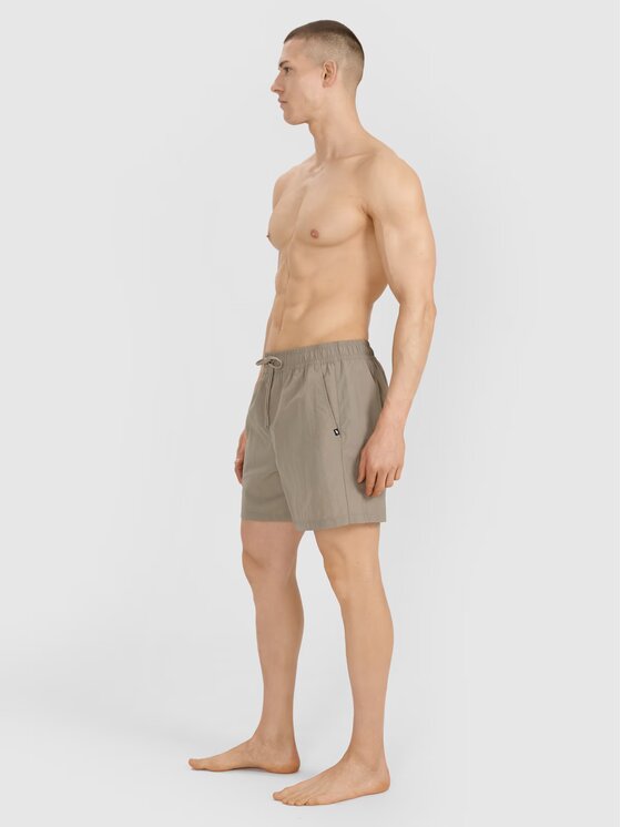 4F 4F Plážové šortky 4FRSS25UBDSM187-043S Kaki Regular Fit