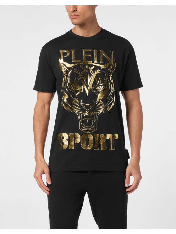 Plein Sport Plein Sport T-Shirt 10155 Czarny Regular Fit