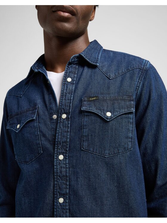 Lee Lee Koszula REGULAR WESTERN SHIRT Niebieski Regular Fit