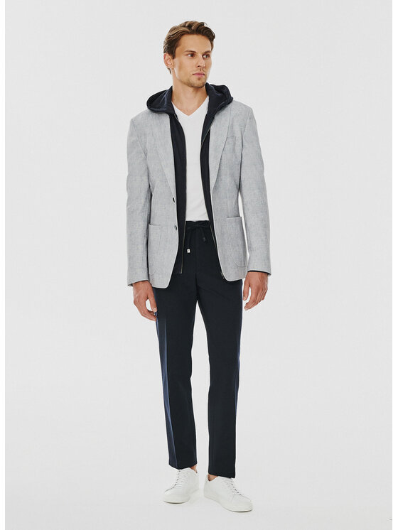 Pako Lorente Pako Lorente Marynarka P24WF-3X-026 Szary Slim Fit