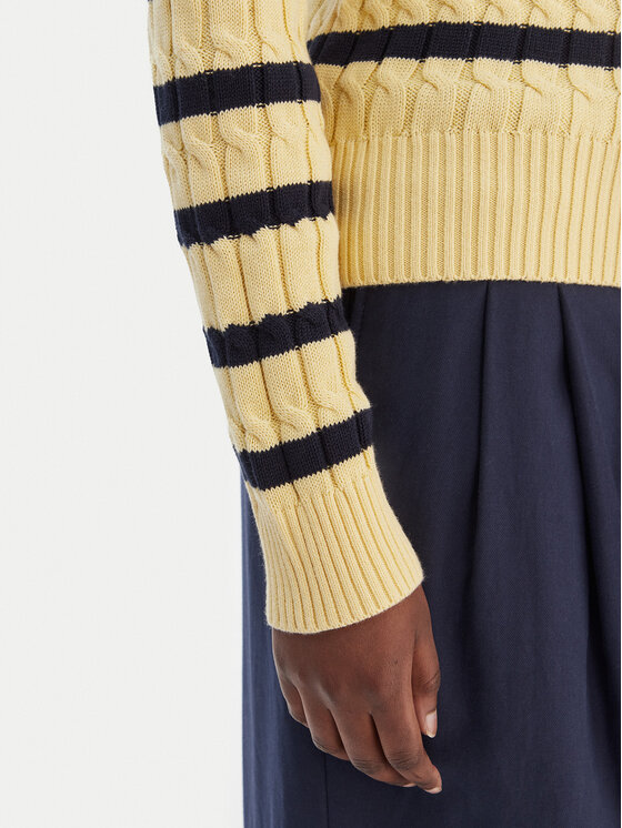 Tommy Hilfiger Tommy Hilfiger Sveter WW0WW47644 Žltá Regular Fit