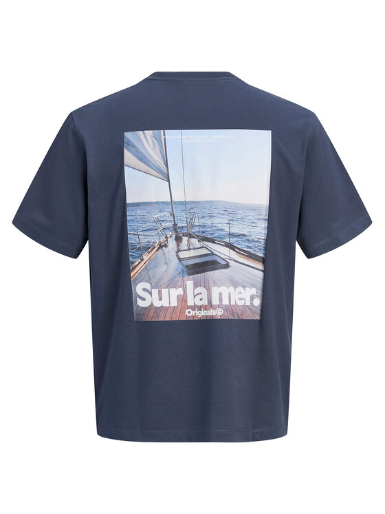 Jack & Jones Jack & Jones T-shirt Riviera 12295161 Blu scuro Relaxed Fit