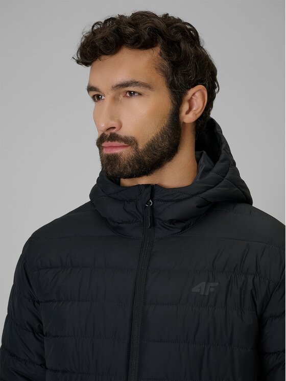 4F 4F Giacca di transizione 4FRSS26TDJAM1019-20S Nero Regular Fit