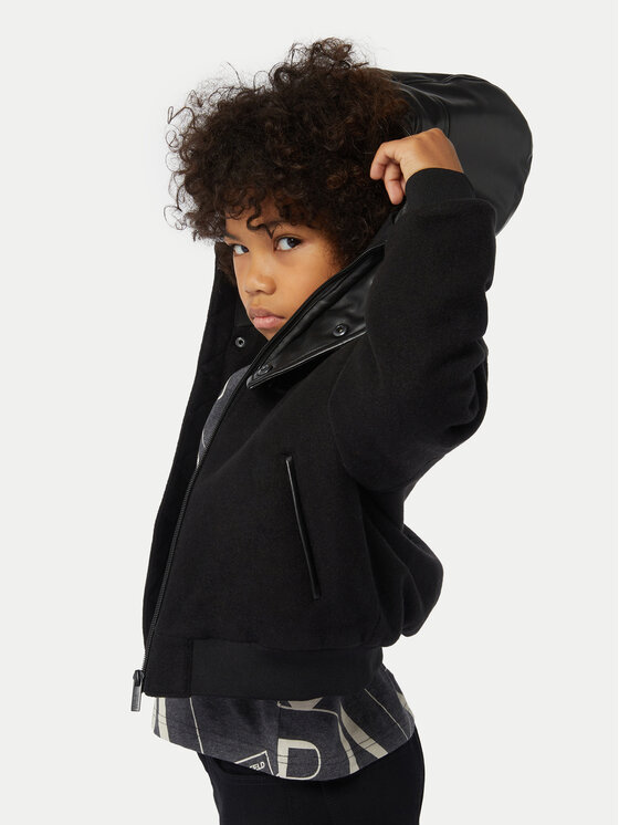 Karl Lagerfeld Kids Mikina Z30258 D Čierna Regular Fit