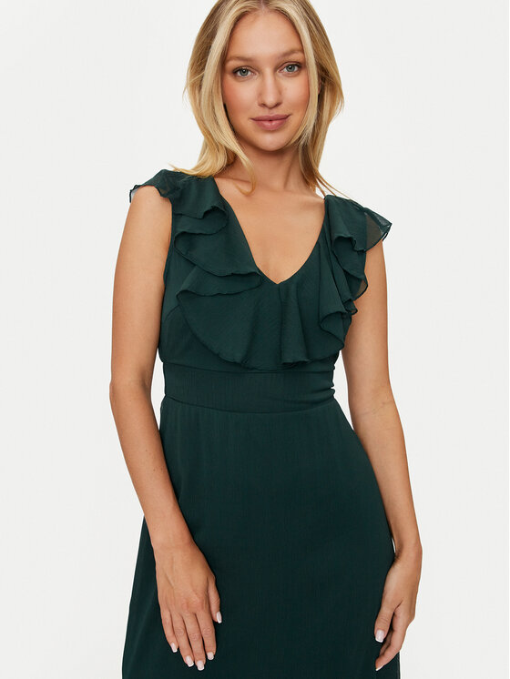 Vila Vila Abendkleid Falia 14097028 Grün Regular Fit