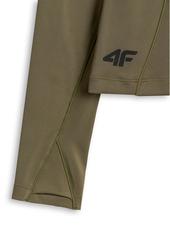 4F 4F Bluza techniczna SOLAR PUNK Khaki Slim Fit