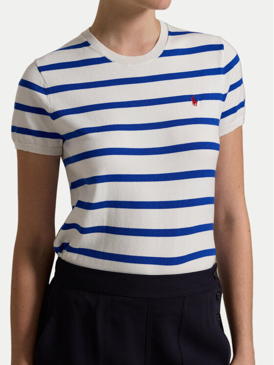 Polo Ralph Lauren Polo Ralph Lauren Megztinis 211891886006 Balta Relaxed Fit