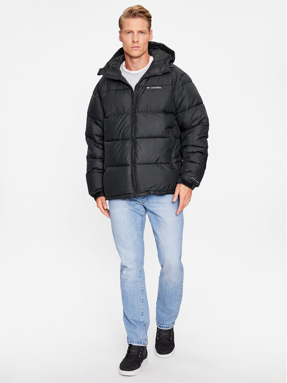 Columbia Columbia Зимно яке Pike Lake™ II Hooded Jacket Черен Regular Fit