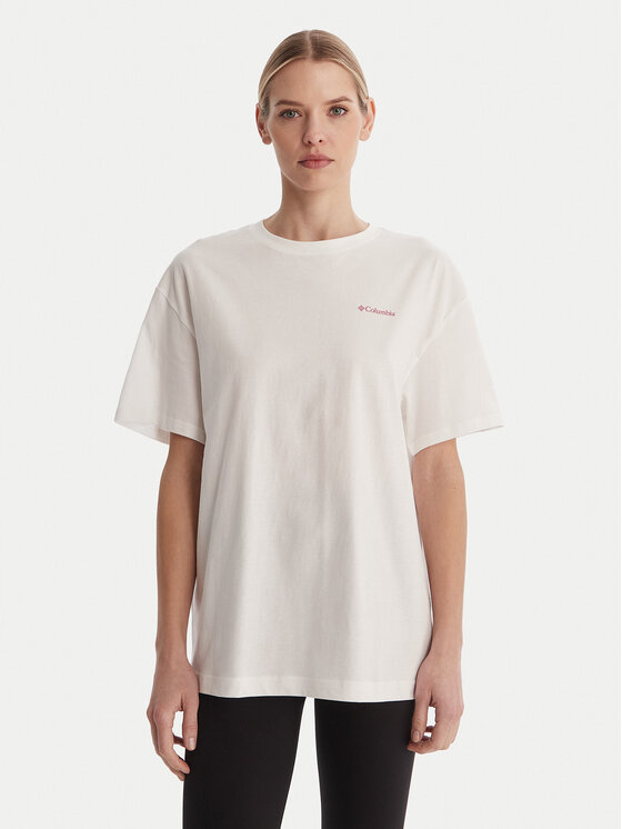 Columbia Columbia Тишърт Rolling Bend™ 2120031 Бял Oversize