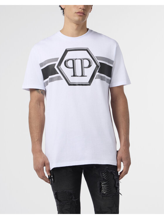 PHILIPP PLEIN PHILIPP PLEIN T-Shirt 29877 Biały Regular Fit