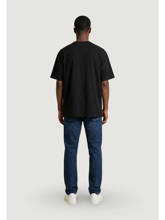 BOSS BOSS T-shirt Tee Collar 10279542 Crna Casual Fit