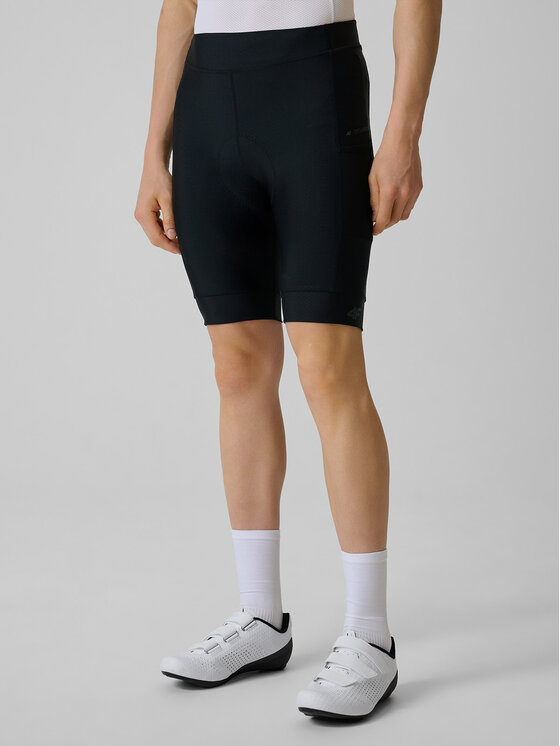 4F 4F Szorty rowerowe GET LOST FEEL FOUND Czarny Slim Fit