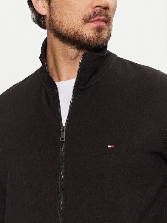 Tommy Hilfiger Tommy Hilfiger Majica dugih rukava Essential MW0MW38083 Crna Regular Fit