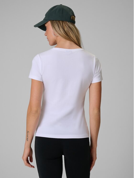 4F 4F T-Shirt 4FRMM00TTSHF3619-10S Biały Slim Fit