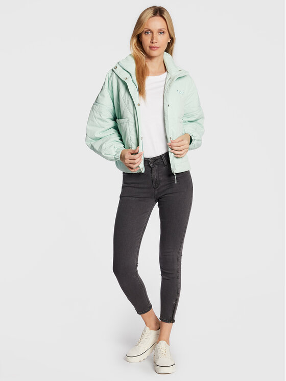 Lee Lee Giacca di transizione Light Layer L55FEW40 112320652 Verde Regular Fit