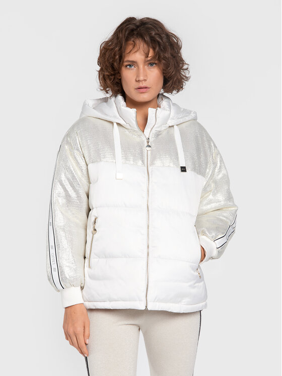 Liu Jo Sport Liu Jo Sport Zimní bunda TF2259 T4558 Bílá Relaxed Fit