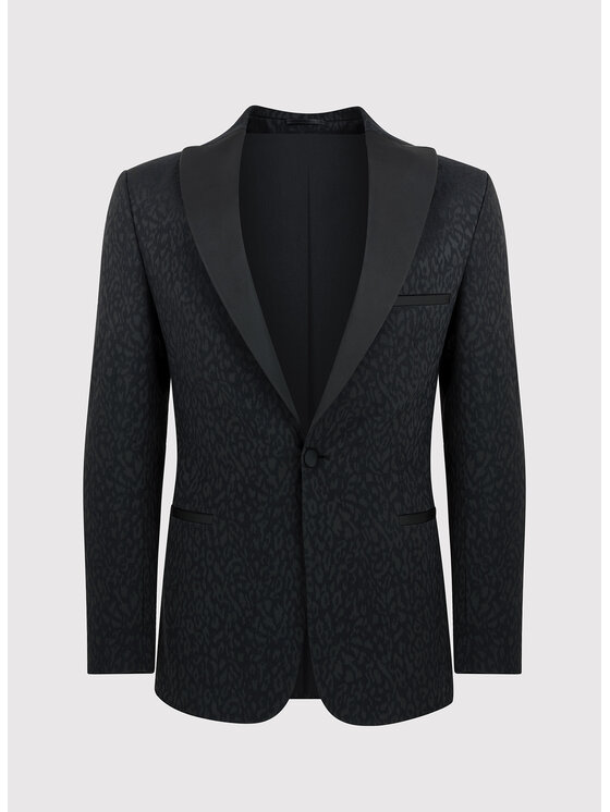 Pako Lorente Pako Lorente Marynarka P24SF-3S-004 Czarny Slim Fit