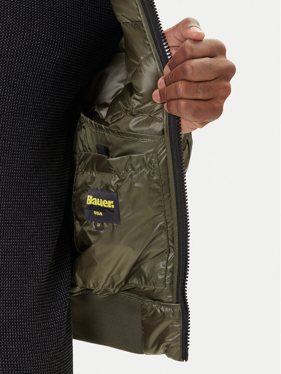 Blauer Blauer Pehelykabát 25WBLUC03075 006355 Khaki Regular Fit