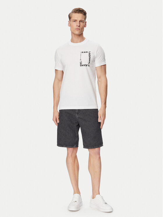 Karl Lagerfeld Jeans Karl Lagerfeld Jeans Džinsiniai šortai B2M10077 Pilka Straight Fit