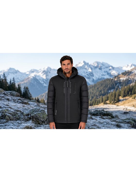 Geographical Norway Geographical Norway Kurtka zimowa WZ7433H/GN-BLACK / BLACK Czarny Reglan Fit
