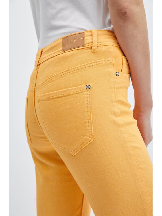 Orsay Orsay Jeansy 359235242000__42 Pomarańczowy Skinny Fit