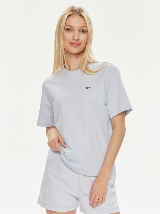 Lacoste Lacoste T-Shirt TF7215 Světle modrá Loose Fit