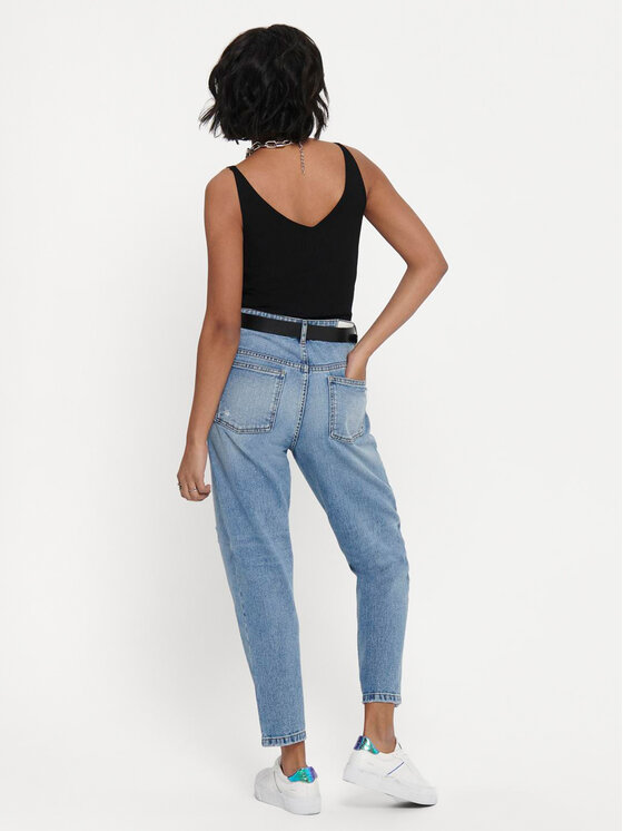 JDY JDY Топ Nanna 15180497 Чорний Slim Fit