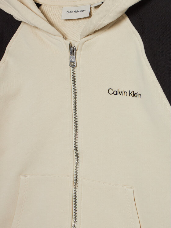 Calvin Klein Jeans Calvin Klein Jeans Majica dugih rukava IB0IB02378 Bež Regular Fit