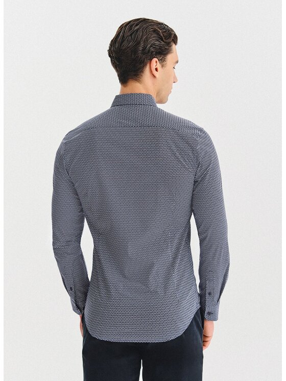Pako Lorente Pako Lorente Koszula P25WF-1X-039 Granatowy Slim Fit