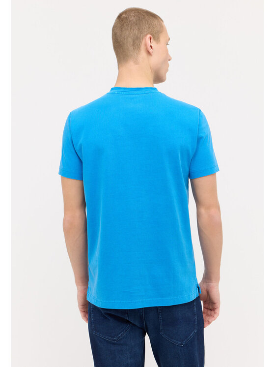 Mustang Mustang T-Shirt AUSTIN Niebieski Regular Fit