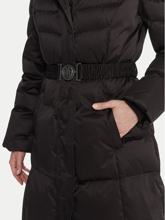 Guess Guess Зимове пальто W5BL29 W2802 Чорний Regular Fit